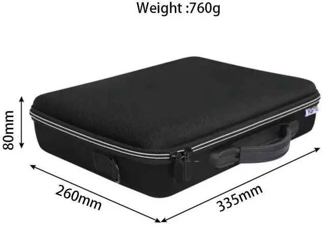 Alt view image 5 of 5 - Voikoli Protective Eva Hard Shell Case Compatible with OnexPlayer 2 8.4 inch,Shockproof,Stylish and Durable (Black with Straps)