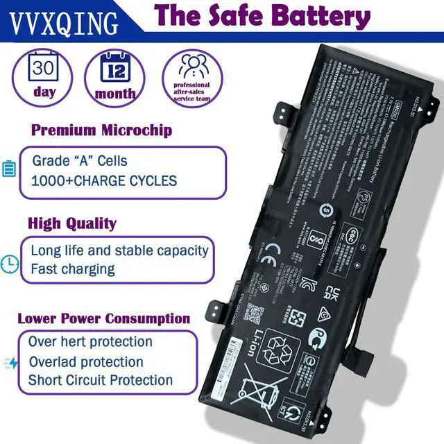 Alt view image 3 of 5 - VVXQING 47.3Wh GM02XL HSTNN-DB7X 917725-855 Laptop Battery Compatible for HP Chromebook 14 G5 14-CA000NA 11 G6 G7 EE Chromebook X360 11 G1 Series Notebook 917679-271 HSTNN-UB7M
