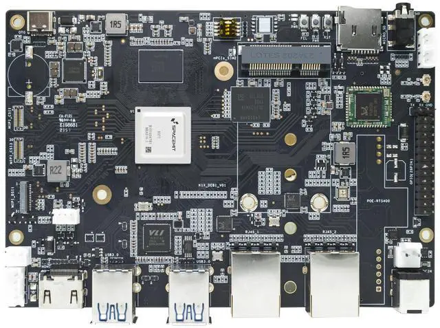 Alt view image 3 of 5 - Banana Pi BPI-F3 8-Core RISC-V K1 Chip SBC, 2.0TOPS AI Performance CPU Single Board Computer, with 2X GbE Ethernet for AI Edge Computing, NAS Network Storage and Laptop Alternatives (16+128GB Bundle1)