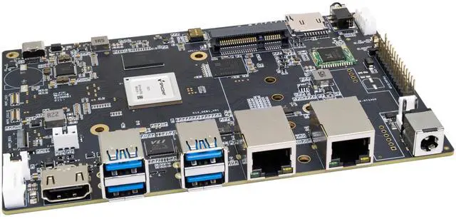 Alt view image 5 of 5 - Banana Pi BPI-F3 8-Core RISC-V K1 Chip SBC, 2.0TOPS AI Performance CPU Single Board Computer, with 2X GbE Ethernet for AI Edge Computing, NAS Network Storage and Laptop Alternatives (16+128GB Bundle1)