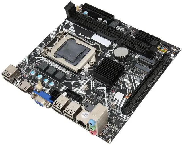 Alt view image 2 of 5 - Mini ITX Motherboard, H6 ME Channel DDR3 Motherboard with LGA 1155 CPU Slot, VGA, M.2, NVME M.2, DEBUG Pin USB2.0 Gaming Motherboard, PCIe 16X