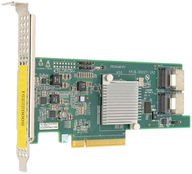 Alt view image 3 of 5 - Zyyini 6G PCIe X8 Array Card with 2 SAS Mini Interface, SATA3 Bandwidth, Supports 16T Disk, Compatible with x8 x16 Slot, Computer, Storage Device