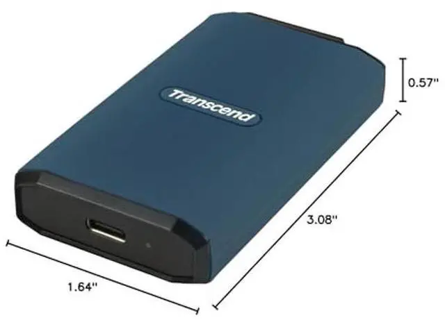 Alt view image 4 of 5 - Transcend 2TB ESD410C, USB 3.2 Gen2x2 Portable SSD, Water Resistant, Compatible with PC, Mac, iPhone, iPad, Support ProRes, for Content Creators and Gaming, Up to 2000 MB/s,Type C - TS2TESD410C
