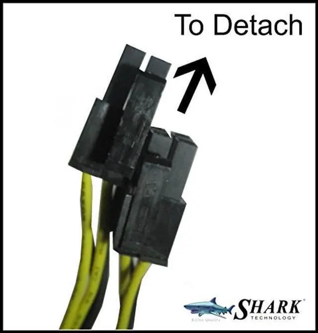 Alt view image 4 of 5 - SHARK TECHNOLOGY 750 Watt Quiet 120mm Blue LED Fan Black ATX 12V 2.0 PSU with All Braided Sleeving Cables and PCIe Power Connector Gaming PC System Power Supply