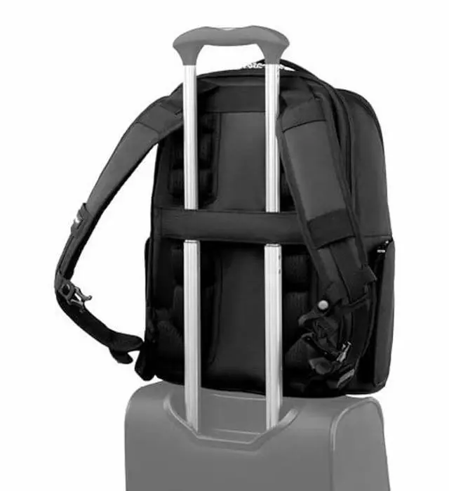 Alt view image 2 of 5 - Travelpro Maxlite Lightweight Laptop Backpack, Fits up to 15 Inch Laptop and 11 Inch Tablet, Water Resistant, Men and Women, Work, Travel, Black, 18-Inch
