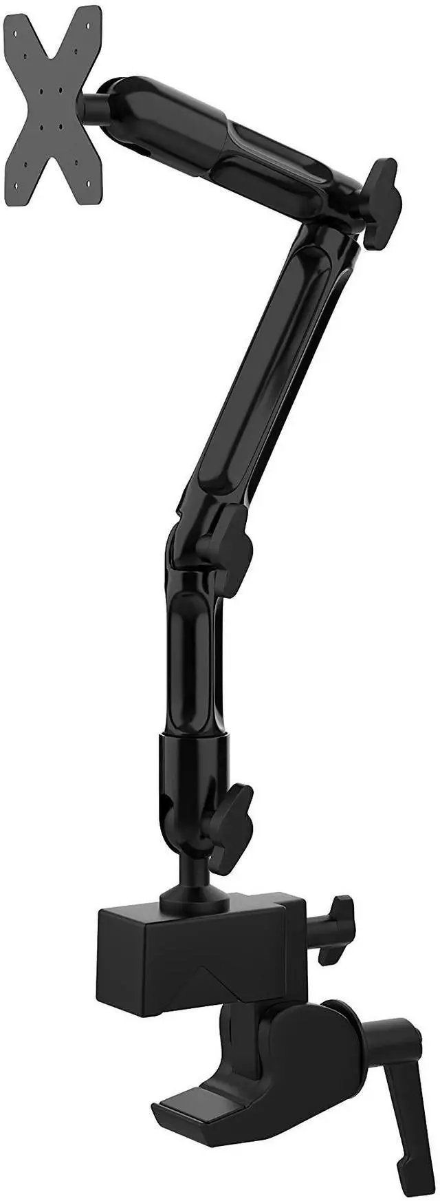 Main image of Desk Clamp Mount - CTA Custom Flex Desk Clamp Mount with VESA Plate with Heavy Duty Clamp Base, No-Slip Pads, and Omnidirectional Ball Sockets (ADD-CFDCM)