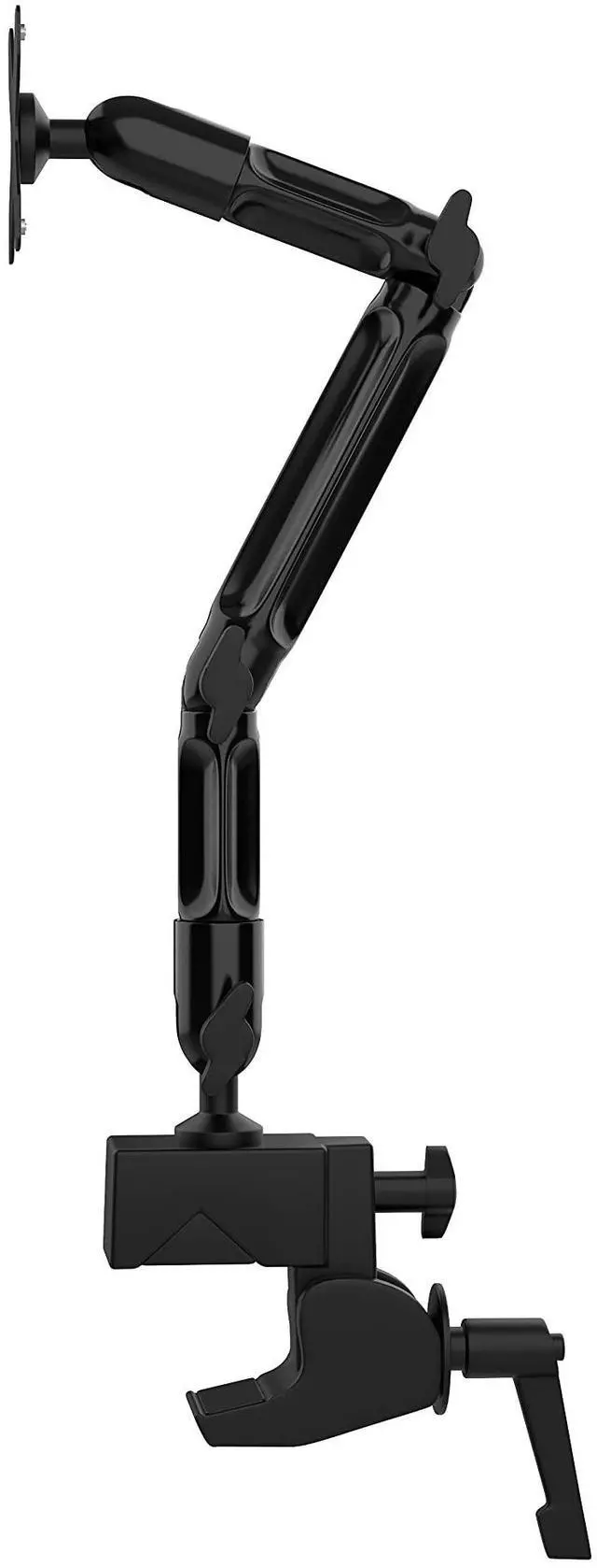 Alt view image 4 of 5 - Desk Clamp Mount - CTA Custom Flex Desk Clamp Mount with VESA Plate with Heavy Duty Clamp Base, No-Slip Pads, and Omnidirectional Ball Sockets (ADD-CFDCM)