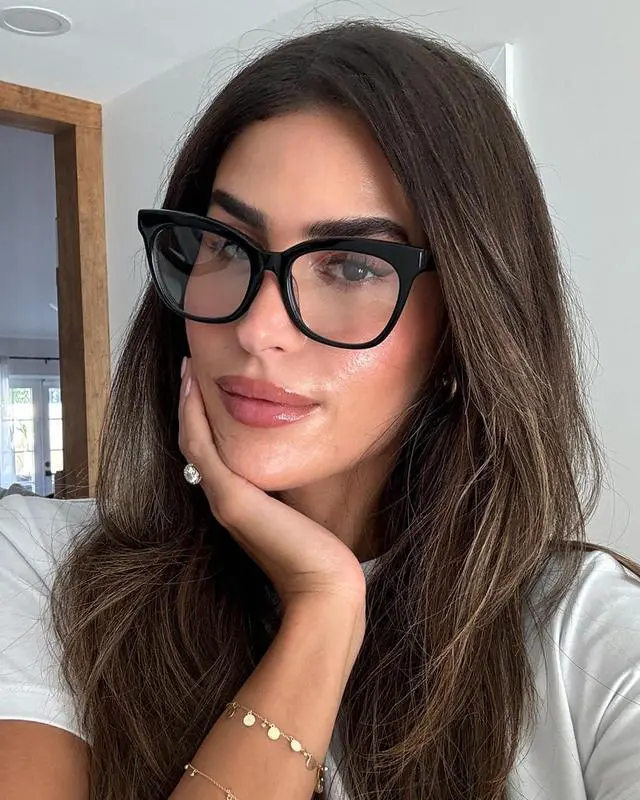 Alt view image 4 of 5 - DIFF Winston Designer Cat Eye Blue Light Blocking Glasses Women UV400 Computer glasses, Cream Tortoise