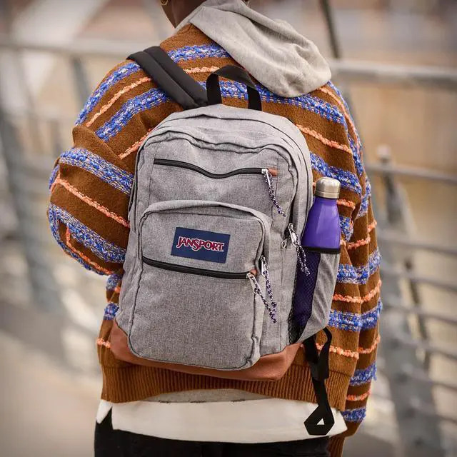 Alt view image 4 of 5 - JanSport Cool Backpack with 15-inch Laptop Sleeve, Large Computer Bag Rucksack with 2 Compartments, Ergonomic Straps, Mauve Haze