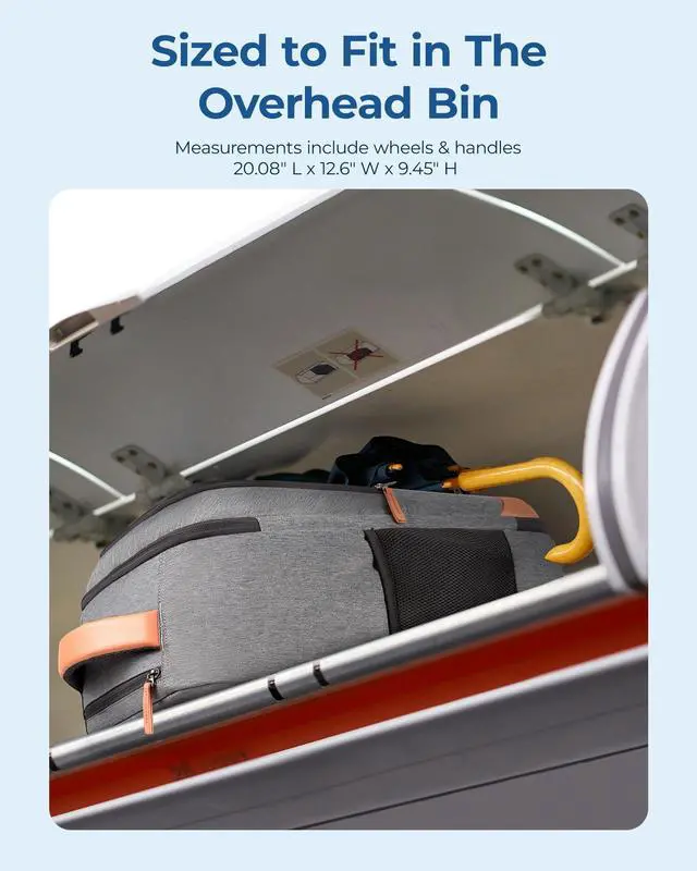 Alt view image 3 of 5 - BAGSMART Rolling Travel Backpack, Water-Resistant Travel Laptop Backpacks with Wheels for Adults, 17 Inch Large Roller College Backpack Luggage Carry on with 2 Packing Cubes, Black