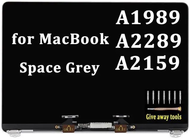 Main image of GBOLE Replacement for MacBook A1989 A2159 A2289 EMC 3456 3358 3348 3301 LCD Screen Display Digitizer Assembly Panel (Space Grey)