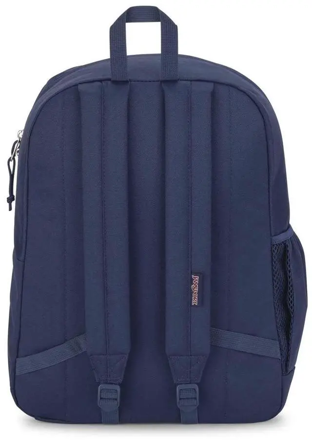 Alt view image 2 of 5 - JanSport Cross Town Plus Backpack - Large Main Compartment, Side Water Bottle Pocket, 15-Inch Padded Laptop Sleeve - Navy