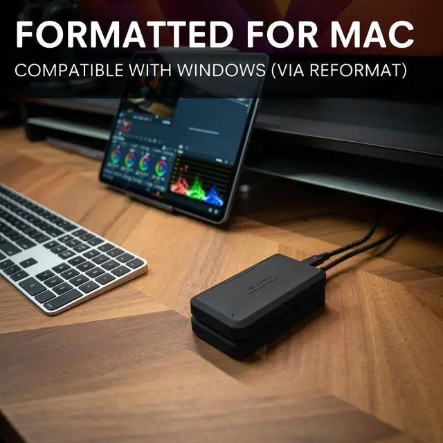 Alt view image 5 of 5 - Glyph Production Technologies Atom Pro 2, External NVMe Solid State Drive (SSD), Thunderbolt 3 (1TB)