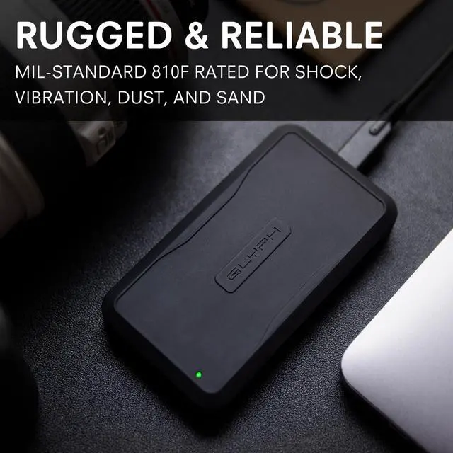 Alt view image 4 of 5 - Glyph Production Technologies Atom Pro 2, External NVMe Solid State Drive (SSD), Thunderbolt 3 (1TB)