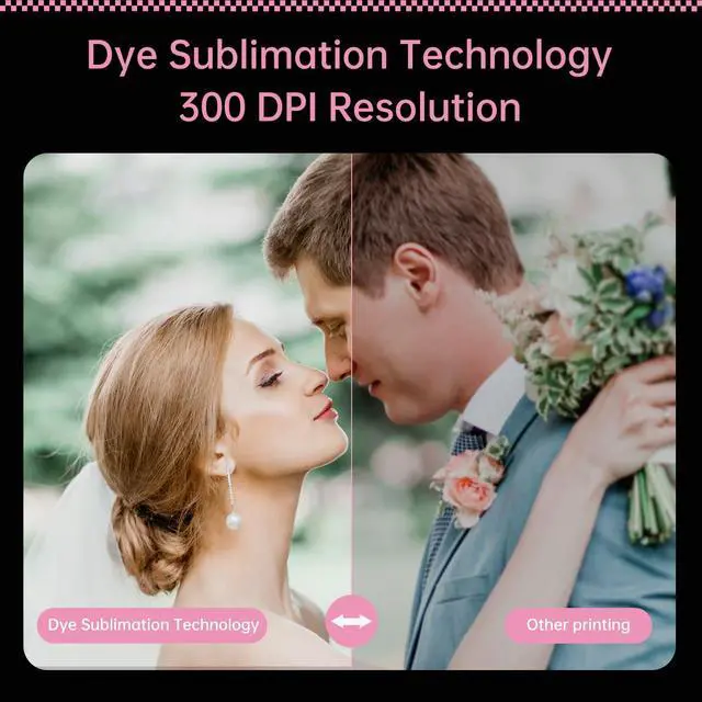 Alt view image 3 of 5 - HPRT CP2100 Portable Photo Printer for iPhone & Android, 2 * 3 Instant Color Mini Printer, Bluetooth 5.0, Type-C Charging, Dye-Sublimation Tech, Initial 10 Sheets Included (Grey)