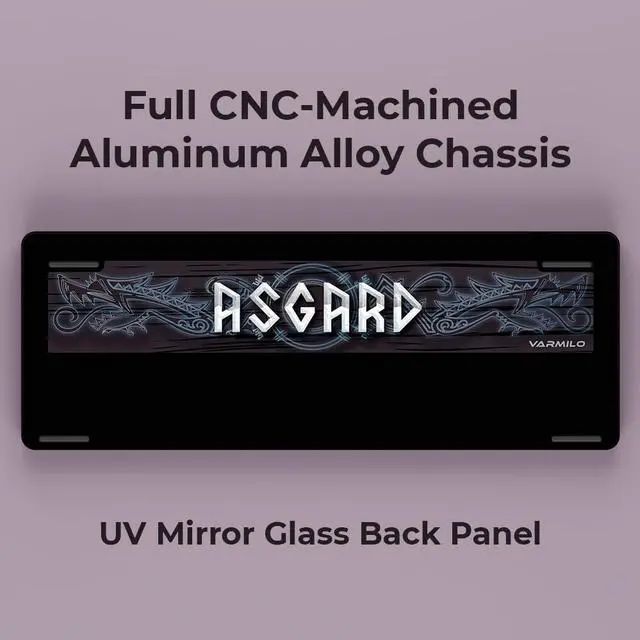 Alt view image 3 of 5 - Mechkeys VARMILO Muse65 Wired Magnetic Switches Keyboard Rapid Trigger, Gaming Keyboard Full CNC Metal Case and UV Mirror Glass Back for FPS Player (As Gard, ANSI Layout with Magnetic Jade Pro Switch)