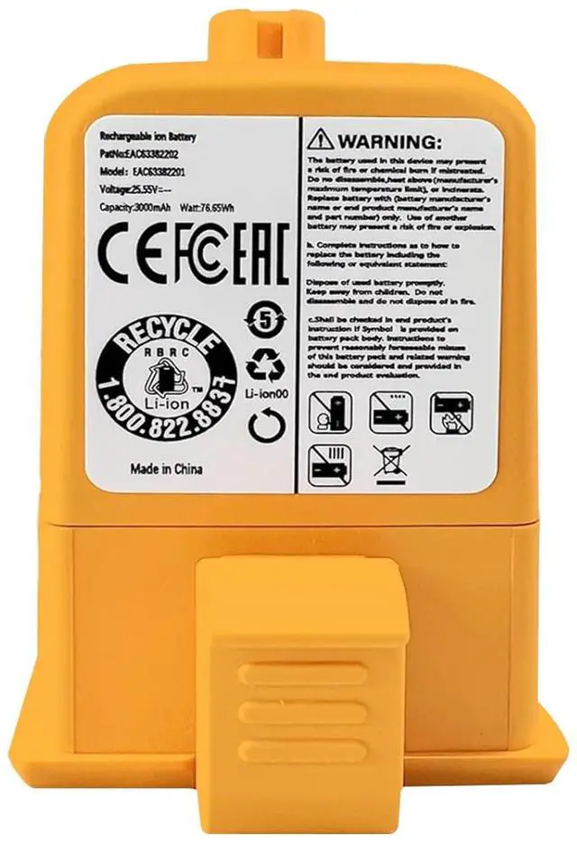 Main image of Aokcsha 3000mAh Replacement Battery for LG Cord Zero A9,A9S,P9,A9K-CORE,A9MAX,A9T-Ultra,A9K-PRO,A9N,A9M,A9MULTI,A958,A958SA,A9 Plus A905M A907GMS A905RM A908MVR A958SA A929KVM,Li-Ion 25.55V Battery