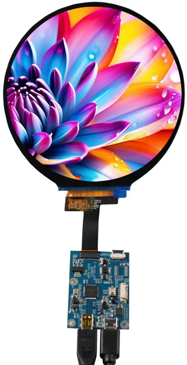 Main image of FanyiTek 4" 4 inch 720x720 300nit IPS MIPI LCD Round Screen and Micro HDMI Controller Board 31 pins,for AIDA64 CPU GPU Computer PC Case