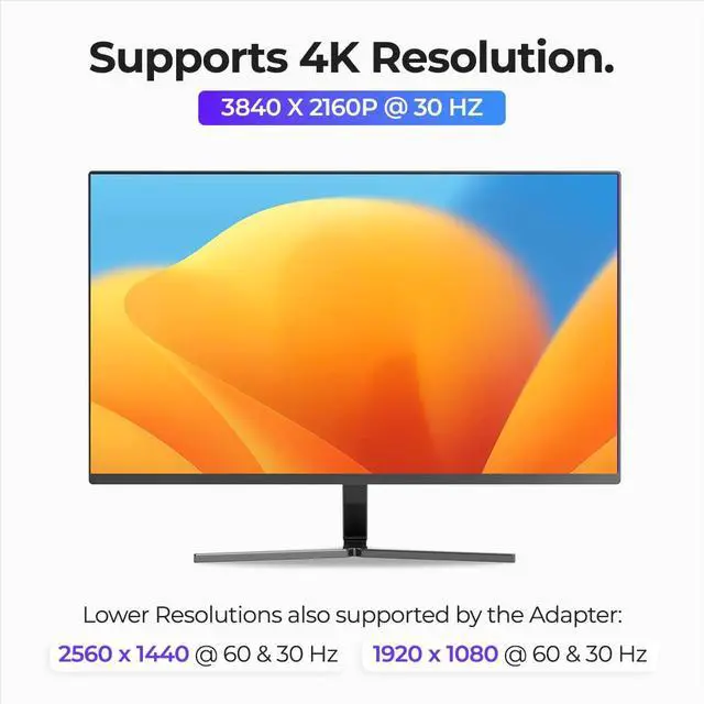 Alt view image 3 of 5 - Ascrono External Graphics Adapter | Dual Monitor Adapter for Apple MacBook M1 and M2 | Extend or Mirror Screen to Dual 4K HDMI Monitor | Perfect Accessory for M1 or M2