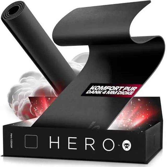 Alt view image 2 of 5 - BEASTCOM Hero X2000 Gaming Mouse Pad, Black Edition - XL Mousepad 36"x 12" Large Mouse Pad - Thick Cloth Desk Mat for Keyboard and Mouse - Non Stitched Edges & Anti Sweat Design