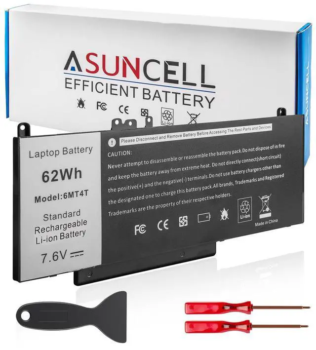 Main image of E5470 battery E5570 battery 6MT4T Battery Compatible with Dell Latitude 14 5470 E5470 15 5570 E5570 Precision 15 3510 M3510 Series Notebook Replacement for 7V69Y TXF9M 79VRK HK6DV 07V69Y 7.6V/62Wh