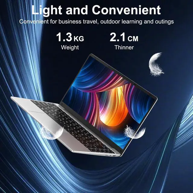Alt view image 4 of 5 - bvate 14" Laptop Win 11 256GB SSD Up to 1TB SSD Expand Celeron N4020 Up to 2.8Ghz Dual-Core Processor 6GB DDR4 1920x1080 FHD Dual WiFi BT4.2 with Webcam Keyboard Protect Flim for Business-Silver