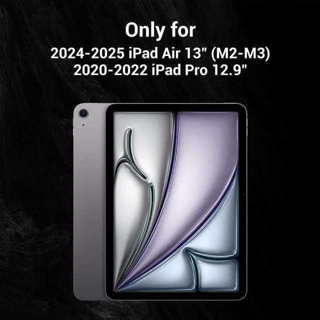 Alt view image 2 of 5 - MAGEASY Multi-Angle Case for 2025 M3 & 2024 M2 iPad Air 13" - Turn iPad Into A Monitor, Float Folio Case with Scratch Resistant & Anti-Stain, Portable iPad Stand | Lift - Alaskan Blue