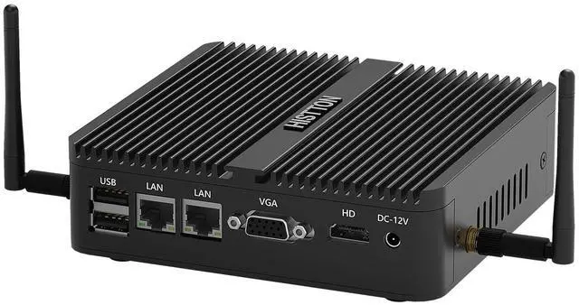 Main image of HISTTON Fanless Mini PC Industrial PC Windows 10 Pro Mini Computer,Quad Core Celeron J4125,DDR4 16GB RAM 512GB SSD,2 RS232 COM,2 LAN,HDMI+VGA Dual Output,USB 3.0,Dual WiFi,BT 4.0,Mini Desktop PC