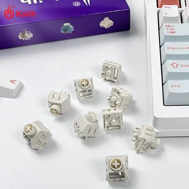 Alt view image 3 of 5 - Kailh Box Ice Cream Pro Linear Keyboard Switch,5-pin RGB SMD 45gf All POM Material Pre-Lubricated Switches,for Mechanical Gaming Keyboard(Ice Cream PRO,90Pcs)