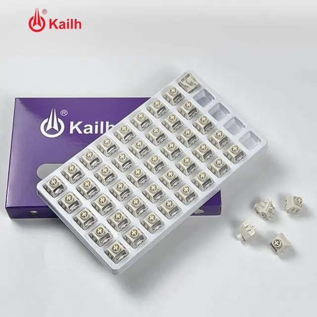 Alt view image 5 of 5 - Kailh Box Ice Cream Pro Linear Keyboard Switch,5-pin RGB SMD 45gf All POM Material Pre-Lubricated Switches,for Mechanical Gaming Keyboard(Ice Cream PRO,90Pcs)