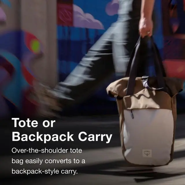 Alt view image 4 of 5 - Osprey Arcane Zip Top Tote Backpack, Stargazer Blue
