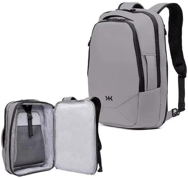 Main image of Knack Small Series 2 Laptop Backpack Fits up to 16 Inch Laptops - Knack Bags Carry-On Backpack, TSA Approved, Expandable Travel Backpacks With 2 Day Outfit Capacity, Alloy Gray