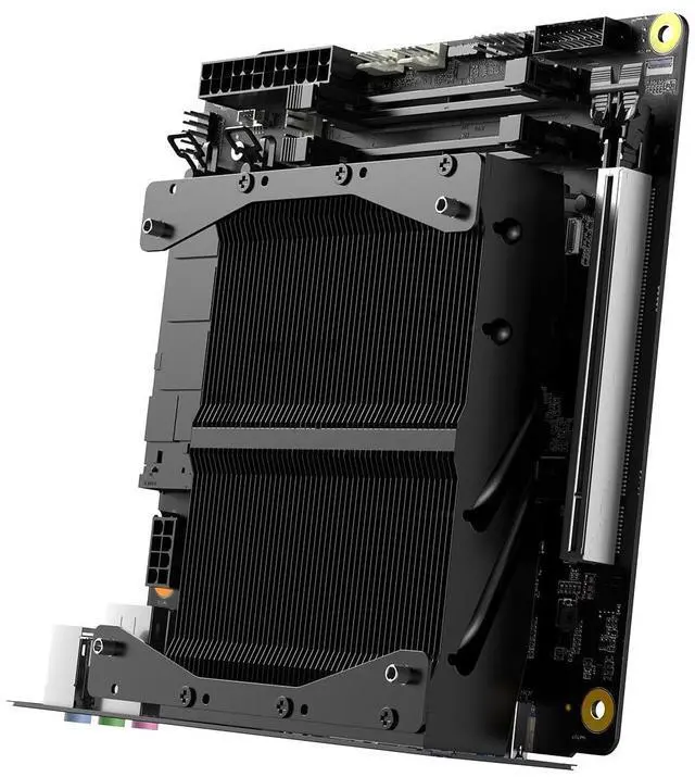 Main image of MINISFORUM Motherboard BD795i SE Mini ITX NAS Motherboard, AMD Ryzen 9 7945HX, 16 C/32 T,PCIe 5.0 x16 Slot, Dual PCIe4.0 M.2 Support, DDR5,8K Triple Output(HDMI/DP/USB-C), RJ45 2.5G, USB 3.2