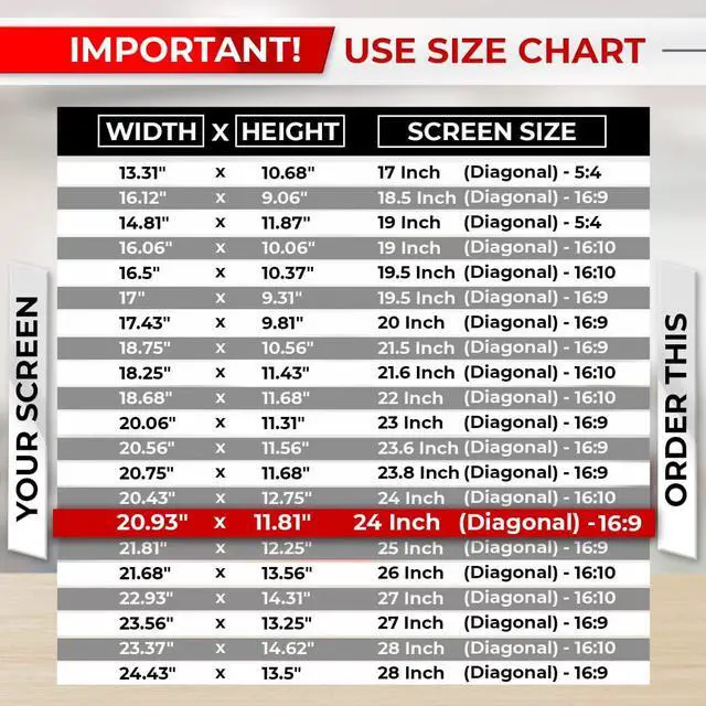 Alt view image 3 of 5 - SightPro 24 Inch 16:9 [2 Pack] Computer Privacy Screen Filter for Monitor - Privacy Shield and Anti-Glare Protector