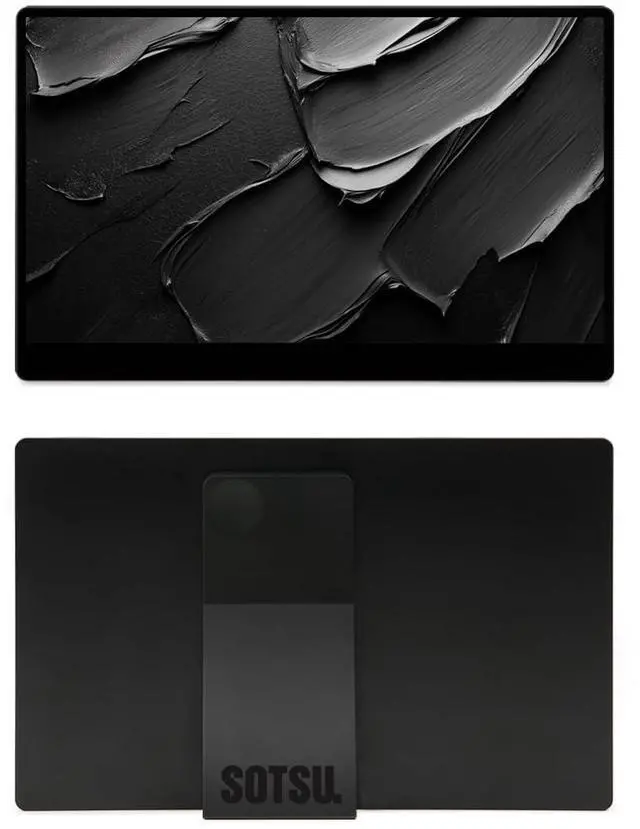 Main image of SOTSU FlipAction Go 14" Premium Portable Monitor SFA14PMSB | Robust but Lightweight | Tempered Glass Cover | 1080p | 400 Nits | 100% sRGB | 5W | Super Versatile | USB C or Mini HDMI