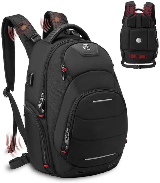 Main image of Swissdigital Design Massaging Travel Backpack,USB Charging Port Large Capacity Computer Backpacks For Work Business(NEPTUNE SV SD1003M-V1