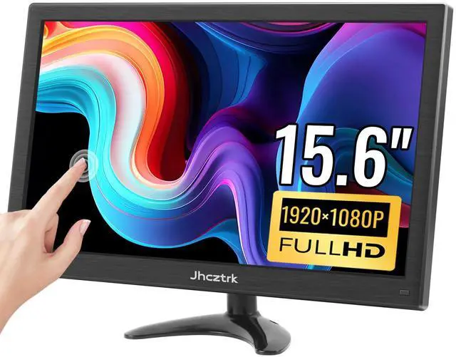 Main image of Jhcztrk 15.6 Inch Portable Monitor Touchscreen IPS Screen HDR Gaming Monitors Built-in Speakers, USB-C HDMI, VESA Compatible, for Laptop PC Mobile PS4 PS5 External Screen