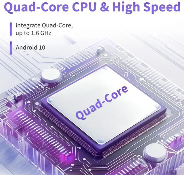 Alt view image 3 of 5 - Veidoo Android Tablet, 2+32GB, Supports SD Card Expansion, with WiFi, Bluetooth, Dual Cameras, 10'' 1280x800 IPS High-Definition Touch Screen, Supports Work and Entertainment Multifunctional Tablet