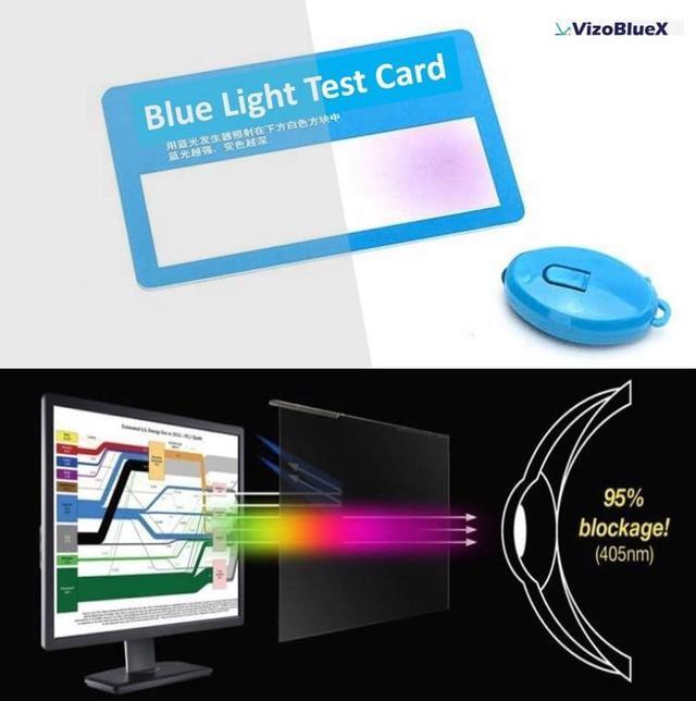 Alt view image 4 of 5 - VizoBlueX 27-28 inch Anti-Blue Light Filter for Computer Monitor. Blue Light Monitor Screen Protector panel (24.8"x14.6") Fits LCD TV PC Mac Monitors