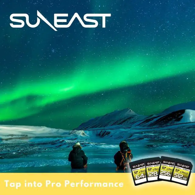 Alt view image 4 of 4 - SUNEAST SDXC Card 64GB Up to 300MB/s UHS-II V90 U3 pSLC 4K 8K ULTIMATE PRO Professional Memory Card SE-SDU2064GA300