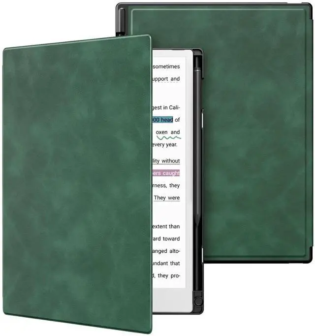Main image of TiMOVO Case for Remarkable Paper Pro 11.8Inch 2024, Lightweight Hard Back Shell Protective Book Folio Cover with Pen Holder for Remarkable Paper Pro Color Tablet, Support Auto Wake/Sleep,Emerald Green