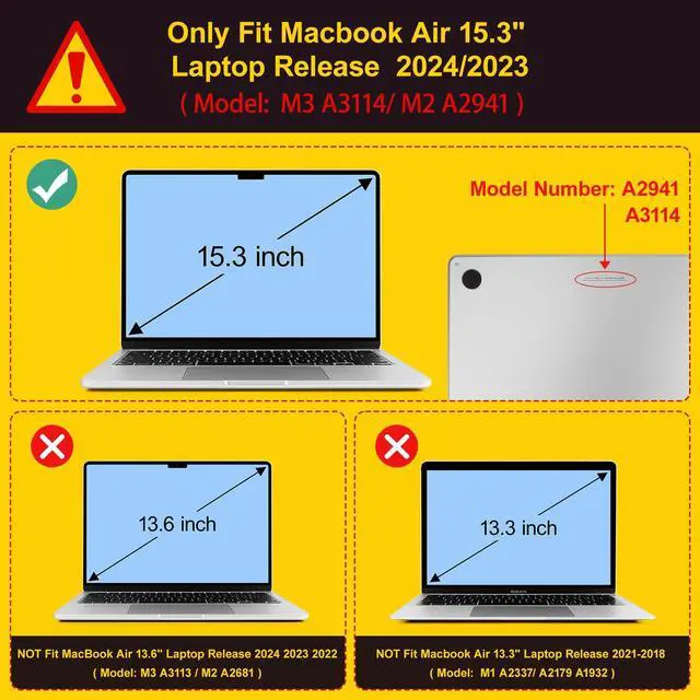 Alt view image 2 of 5 - Tuiklol Case for MacBook Air 15 inch 2025 2024 2023 Model A3241 M4 / M3 A3114 / M2 A2941, Bracket Hard Shell Case with Keyboard Cover for MacBook Air 15.3'' Cover, Lotus Bud