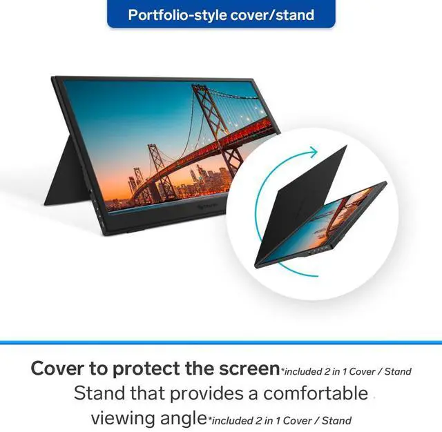 Alt view image 5 of 5 - STEREN 16" Portable HDR Monitor for Laptops - Full HD Display with USB-C, HDMI, and Ultra-Slim Design