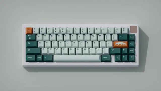 Main image of GMK Fox Keycap Set, ABS Doubleshot, Official GMK Made in Germany, Cherry Profile, MX Compatible