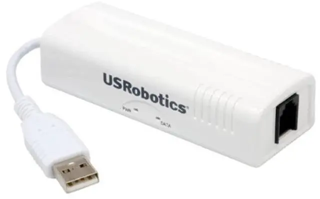 Main image of U.S. Robotics USR5637 56K USB Controller Dial-Up External Fax Modem with Voice