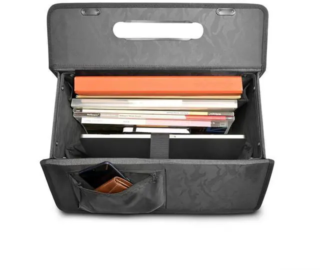 Alt view image 4 of 5 - Solo New York Classic Rolling Catalog Case, Gray, Made from Recycled Materials