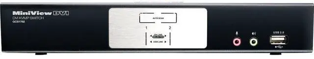 Main image of IOGEAR 2-Port Dual-Link DVI KVMP Switch with 7.1 Audio and Cables GCS1782