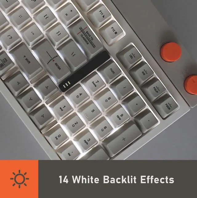 Alt view image 4 of 5 - LOFREE Block Wireless Mechanical Keyboard, 98 Keys Rechargeable Hot-swappable Keyboards with 3 Types Connection for Windows, Mac OS/Rero knobs for Volume Control, Mode Shift, eyeable Panels 2025