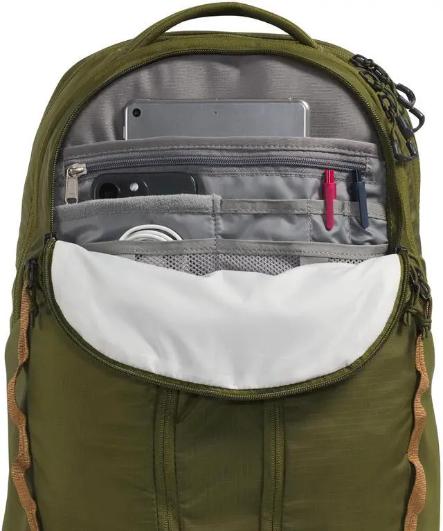 Alt view image 4 of 5 - THE NORTH FACE Women's Surge Commuter Laptop Backpack - PFAS Free, Forest Olive/Utility Brown, One Size