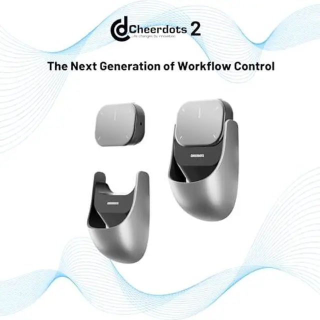 Alt view image 2 of 5 - Cheerdots2 Bluetooth Detachable Air Mouse Touchpad Mouse with Voice Recording, Presentation Clicker Wireless Presenter Presentation Remote with Laser Pointer for Mac, Windows (Basic, Silver)